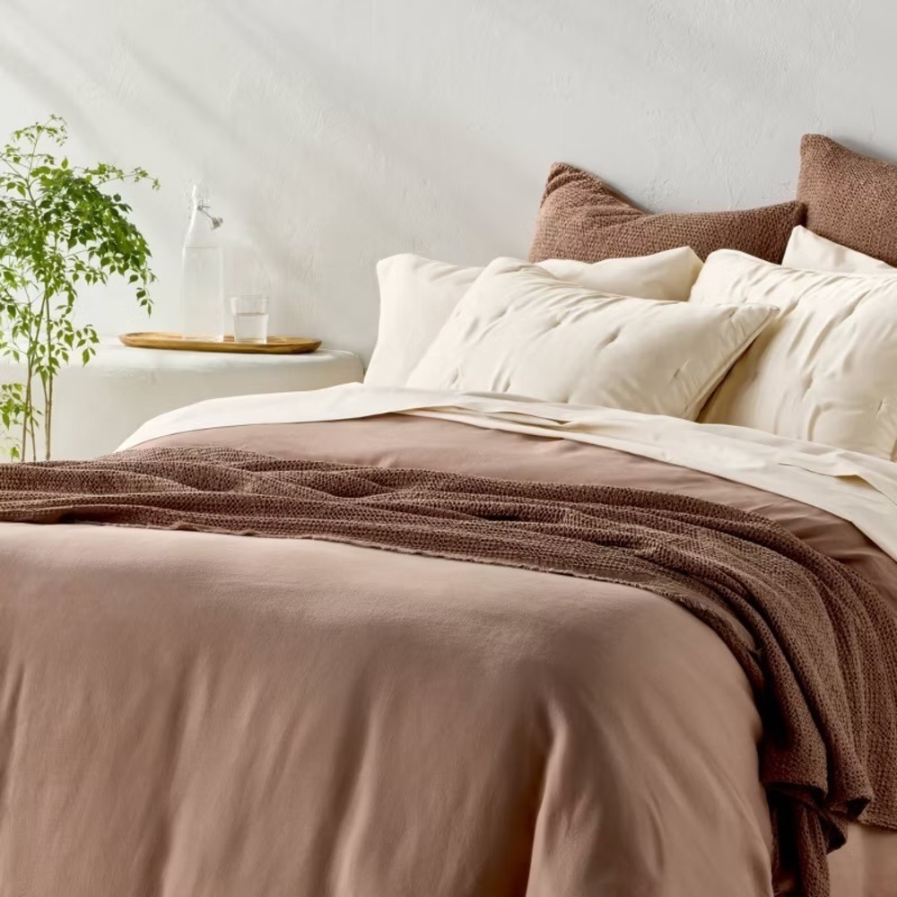 Standard 400 Thread Count Percale Pillowcases Natural - Casaluna™ - Picture 4 of 8